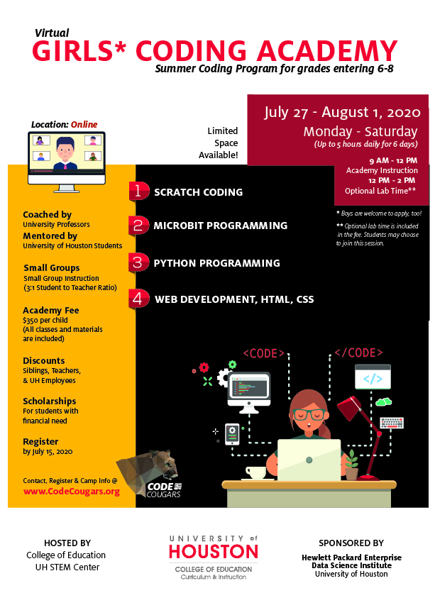 Girls Coding Academy Flyer